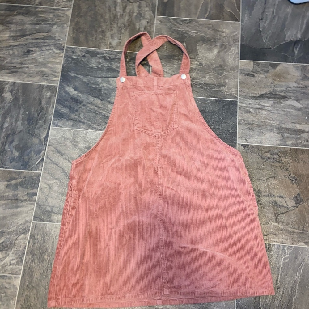 Corduroy Skirt Overalls